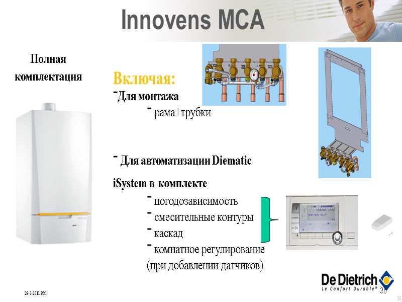 36 36 Innovens MCA Полная комплектация Включая: Для монтажа рама+трубки 36 36 Innovens MCA Полная комплектация Включая: Для монтажа рама+трубки